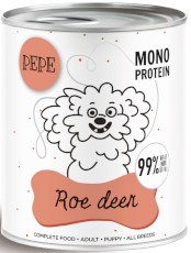 PAKA ZWIERZAKA PEPE Mono Protein Roe Deer Sarna 800g