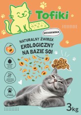 TOFIKI Żwirek sojowy zbrylający Brzoskwinia 3kg