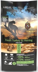 AMBROSIA Cat Senior / Adult Sterilized Light Fresh Turkey / Herring Świeży Indyk i Śledź 5kg