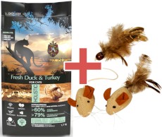AMBROSIA Cat Adult Sterilized Light Fresh Duck / Turkey Świeża Kaczka i Indyk 1,5kg + MYSZKI GRATIS!