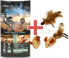 AMBROSIA Cat Adult Sterilized Light Fresh Duck / Turkey Świeża Kaczka i Indyk 5kg + MYSZKI GRATIS!
