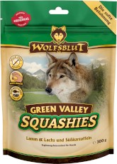 WOLFSBLUT Squashies Green Valley Adult Jagnięcina Łosoś Bataty 300g