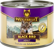 WOLFSBLUT Black Bird Adult Indyk i Bataty 200g