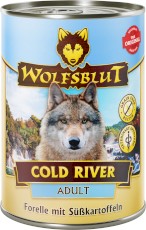 WOLFSBLUT Cold River Adult Pstrąg i Bataty 395g