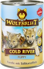WOLFSBLUT Cold River Puppy Pstrąg i Bataty 395g