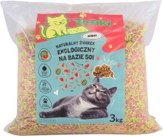 TOFIKI Żwirek sojowy zbrylający Arbuz 3kg