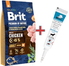 BRIT Premium by Nature Adult Medium 8kg + Krople na KLESZCZE GRATIS !!