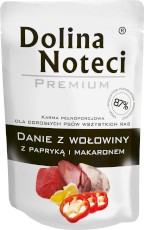DOLINA NOTECI Danie Wołowina Papryka Makaron 100g