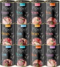 DOLINA NOTECI PIPER Animals Kot MIX SMAKÓW 12x400g