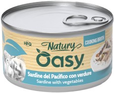 OASY Cat Natury Cooking Brooth Sardynki Warzywa w bulionie Puszka 85g