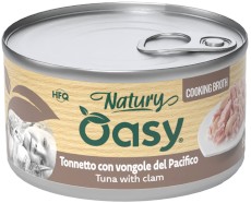OASY Cat Natury Cooking Brooth Tuńczyk Małże w bulionie Puszka 85g