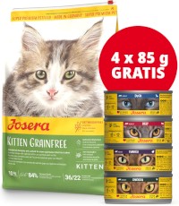 JOSERA Cat KITTEN GRAINFREE Bez Zbóż 10kg + 4 Puszki GRATIS!