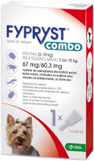 FYPRYST Combo Psy 2-10kg Krople na kleszcze pchły 1szt.