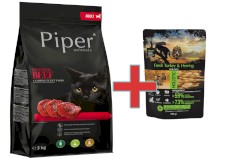 Dolina Noteci PIPER Animals Kot Adult Beef Wołowina 3kg + 100g Karmy SuperPremium GRATIS !!