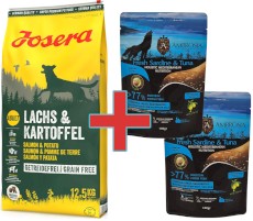 JOSERA LACHS / KARTOFFEL Adult Łosoś Ziemniaki 12,5kg + 200g Karmy SuperPremium GRATIS !!