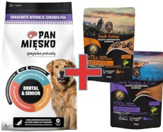 PAN MIĘSKO Dental Senior dla psów 3kg + 200g Karmy SuperPremium GRATIS !!