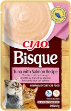 INABA Cat Ciao Bisque Tuńczyk i Łosoś Zupa kremowa 40g