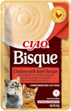 INABA Cat Ciao Bisque Kurczak i Wołowina Zupa kremowa 40g