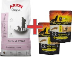 Arion Original Skin / Coat Adult Small Salmon 7kg + 200g Karmy SuperPremium GRATIS !!