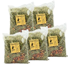 WĘGROWSKIE Sianko z Warzywami dla królików i gryzoni 400g x 5szt.