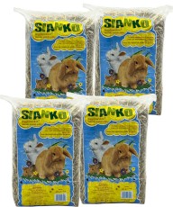 WĘGROWSKIE Sianko Naturalne dla królików i gryzoni 1kg x 4