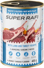 Dolina Noteci SUPER RAFI Pasztet z Filetem Jagnięcina Serca Indyka 400g