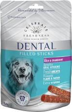 CELEBRATE FRESHNESS Dental Filled Sticks Pałeczki Kaczka z Żurawiną 150g
