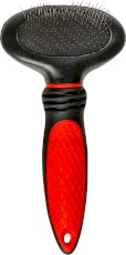 GLEE Slicker Brush Oval Red Szczotka owalna z metalowymi ząbkami M