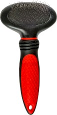 GLEE Slicker Brush Oval Red Szczotka owalna z metalowymi ząbkami L