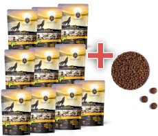 AMBROSIA Dog Mediterranean Duck Paté Kaczka Saszetka 10x150g + 100g GRATIS