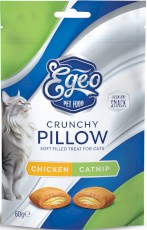 EGEO Cat Crunchy Pillow Poduszeczki Kurczak z Kocimiętką dla kota 60g