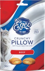 EGEO Cat Crunchy Pillow Poduszeczki z Wołowiną dla kota 60g