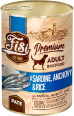 PERFECT PET FISI Dog Adult Pate Sardynki Anchois z Ryżem w Pasztecie dla psa 400g