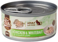 PERFECT PET FISI Cat Adult Pure Meat Kurczak Narybek w Rosole dla kota 80g