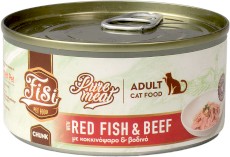 PERFECT PET FISI Cat Adult Pure Meat Chunk Karmazyn Wołowina dla kota 170g