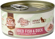 PERFECT PET FISI Cat Adult Pure Meat Chunk Karmazyn Kaczka dla kota 170g