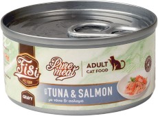 PERFECT PET FISI Cat Adult Pure Meat Tuńczyk Łosoś w Sosie dla kota 80g