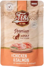 PERFECT PET FISI Cat Adult Kurczak Łosoś w Musie dla kota 80g