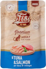 PERFECT PET FISI Cat Adult Tuńczyk Łosoś w Musie dla kota 80g