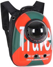 GLEE Plecak Transportowy Travel Orange Green 30x42x25 cm dla psa i kota