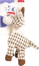 GLEE Dog Toy Donkey Caramel Osiołek z piszczałką Zabawka dla psa 20cm