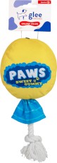 GLEE Lollipop Rope Squeaky Yellow żółty lizak dla psa z liną i piszczałką