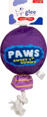 GLEE Lollipop Rope Squeaky Purple fioletowy lizak dla psa z liną i piszczałką