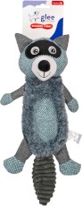 GLEE Raccoon Furry Belly Squeaky pluszowy szop dla psa z piszczałką