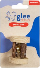 GLEE Naturals drewniana grzechotka z dzwoneczkiem dla kota