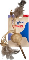 GLEE For Cats Naturals Afrykańska Grzechotka z juty z piórkami i dzwoneczkiem dla kota