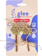 GLEE For Mammals Pieczone Lizaki z Tymotki w Kształcie Kwiatków 2 szt. 9 cm dla Królików i Gryzoni