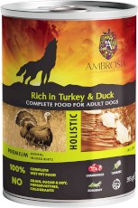 AMBROSIA Dog Turkey & Duck with Cranberries 395g - mokra karma dla psa