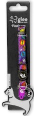 GLEE Cat Platinum Obroża dla kota z dzwonkiem Purple Bloom