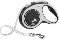 FLEXI New Comfort Smycz taśmowa M / 5m czarna